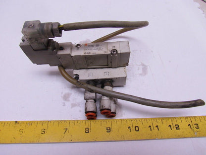 SMC SY7140 Solenoid Pneumatic Air Valve W/Base