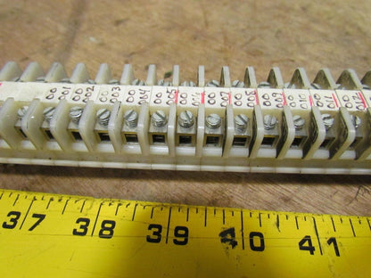 A-B Allen Bradley Terminal Block Strip 7/8x58-1/2" DIN Rail 129 Blocks