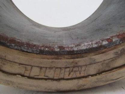 16x7x10-1/2 Smooth White Rubber Non-Marking Press-On Forklift Tire 16x7x10.5