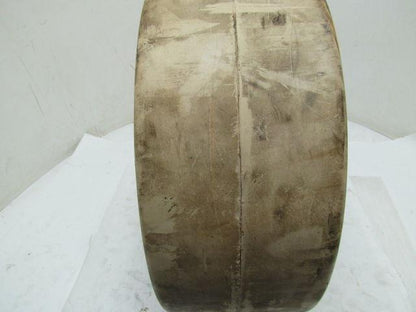 16x7x10-1/2 Smooth White Rubber Non-Marking Press-On Forklift Tire 16x7x10.5