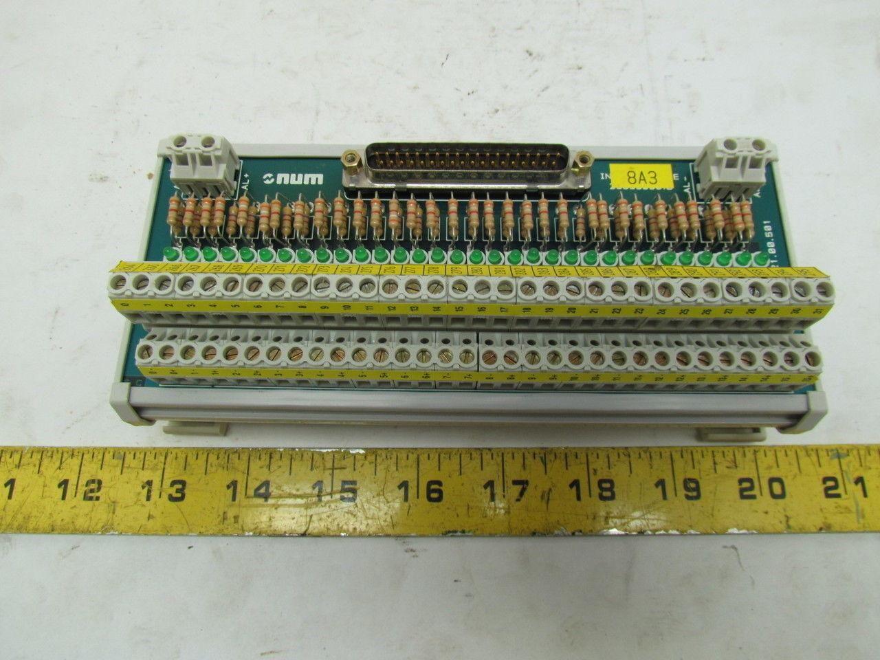 Num Interface Terminal Board Connector Assy 92002100501-C DIN Rail Mount