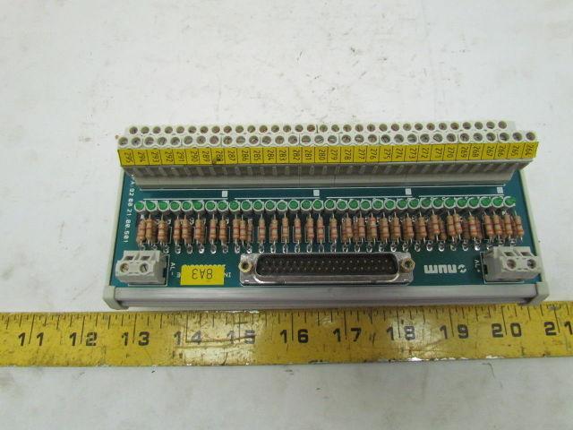 Num Interface Terminal Board Connector Assy 92002100501-C DIN Rail Mount