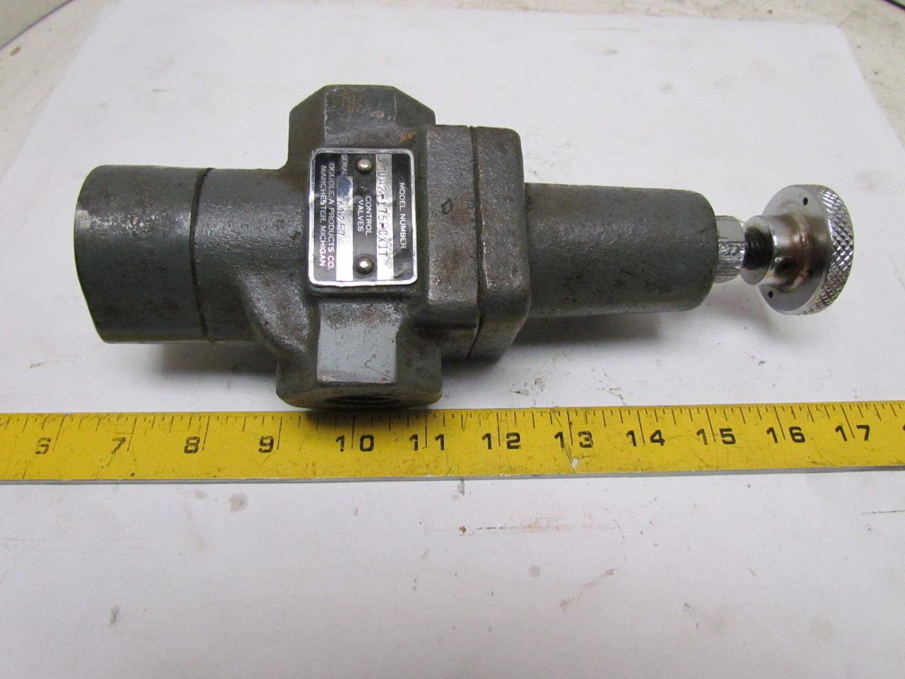 Double A UA2-175-CXIT Hydraulic Unload Valve 500-1000psi 3/4NPT Ports