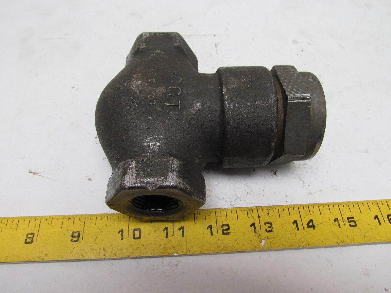 Henry Vogt 1554 E11698 REV3 Line Mount Hydraulic Check Valve 450F 30000WP 3/4npt