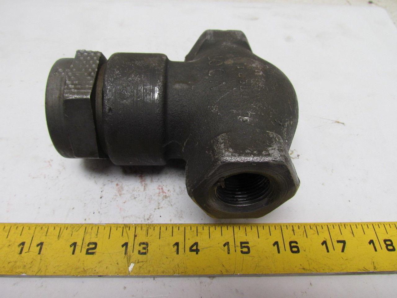 Henry Vogt 1554 E11698 REV3 Line Mount Hydraulic Check Valve 450F 30000WP 3/4npt