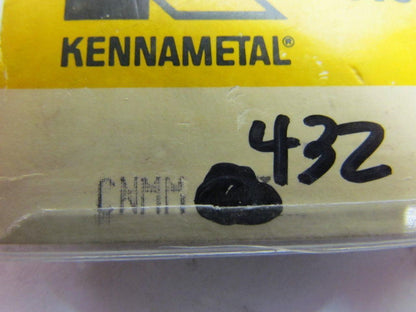 Kennametal CNMM432 Carbide Insert Grade KC910 Box of 10pcs