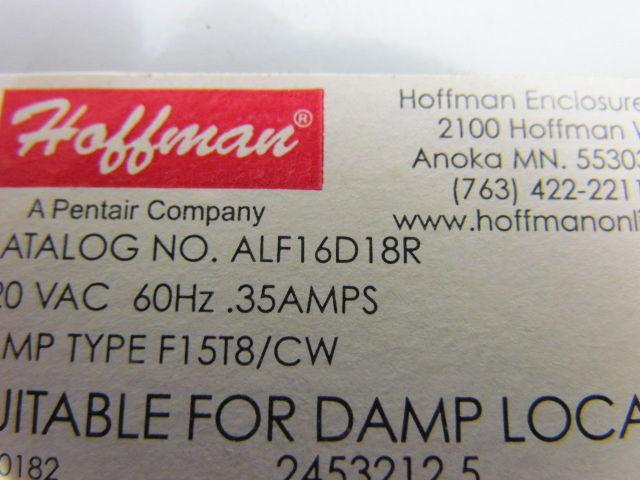 Hoffman ALF16D18R 18" 115V Damp Location Fluorescent Light Fixture No Brackets