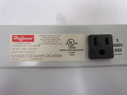 Hoffman ALF16D18R 18" 115V Damp Location Fluorescent Light Fixture No Brackets