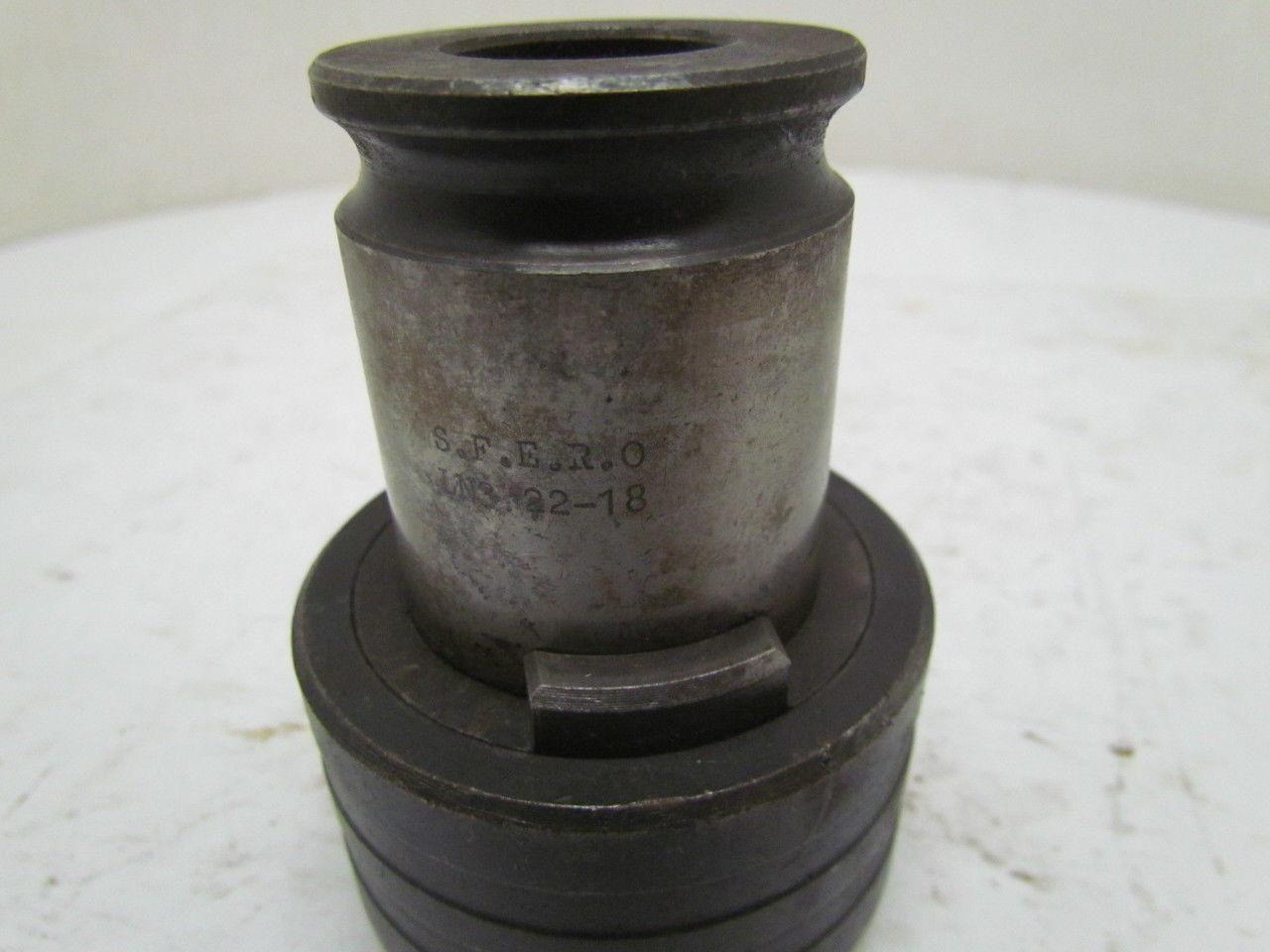 SFERO LN3 22-18 Quick-Change Tap Adapter 22mm Tap Sz 18mm Sq Drive S.F.E.R.O