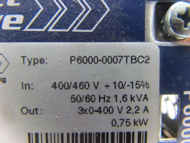 ProfiLine Watt Drive Inverter 400/460V 1.6Kva Input 0-400V 2.2A 3Ph Output .75KW