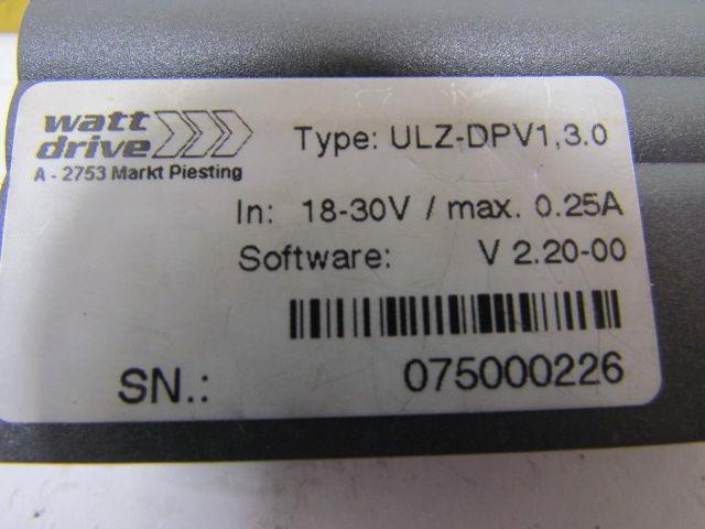 Watt Drive ULZ-DPV1,3.0 Profibus Communication Module 18-30V 0.25A V2.20-00