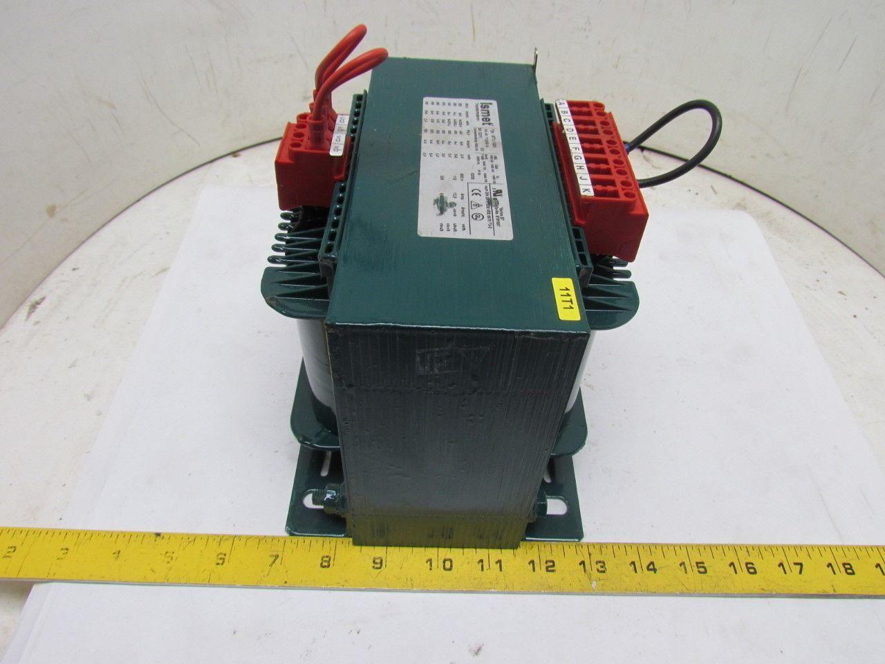 Ismet 713559/A Transformer 1Ph Single Phase 1600 VA 200-420V Pri 115/230V Sec