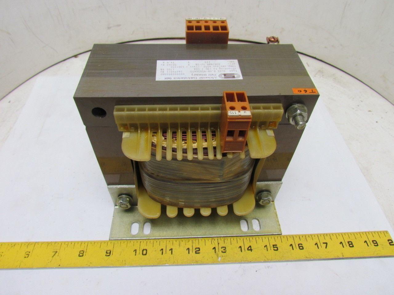 J.Schneider GmbH ELES 2.0B-950504T5 Transformer 1700VA 230/480V Pri 115V Sec