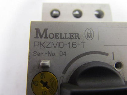 Moeller PKZM0-1.6-T Motor Starter Switch Circuit Breaker 1.0-1.6A DIN Rail