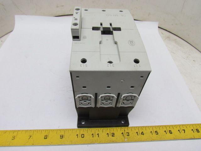 Moeller DIL M150 DIL M1 50 Contactor 3-Pole 250VDC 155A 100-120V Coil w/Aux