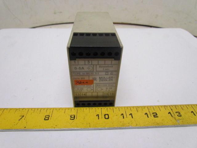 Muller Ziegler IW-MU KI. 0.5 Module 0-5A 0-20 MA 0-10V DIN Rail Mount