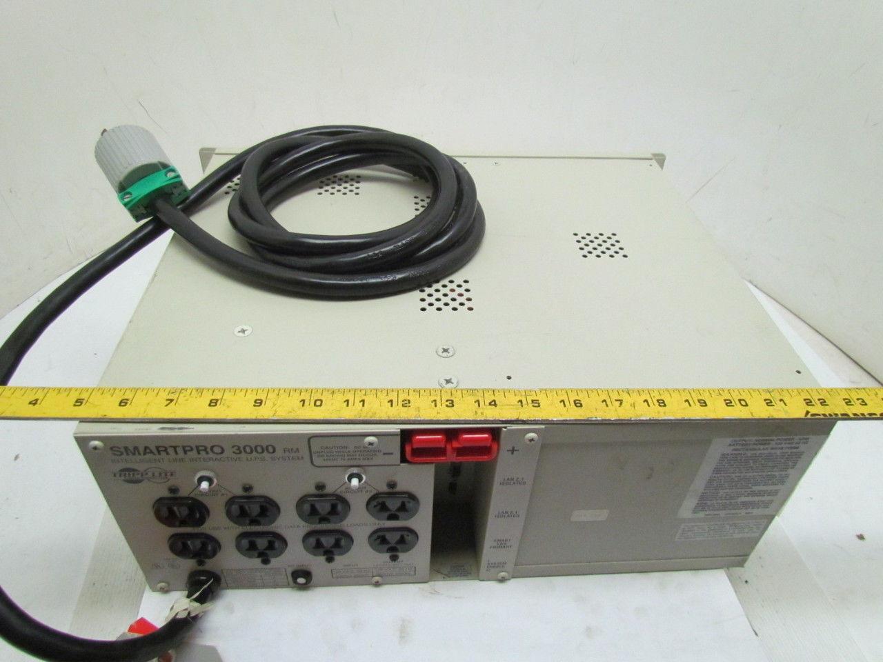Tripp Smartpro 3000 RM Rackmount UPS System 8-Outlet Power Supply 3000VA 2400W