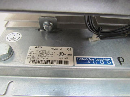 2A 500-170 H1 2-000-001-027 Thyro-A Thyristor Power Controller Unit 500V 170A