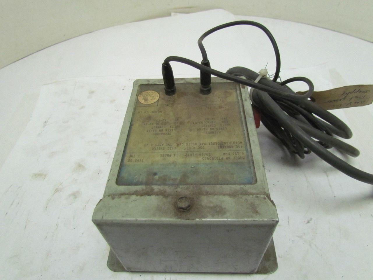 GE General Electric 9T51B0405 24VDC Test Power Supply .15KVA 1PH Autotransformer