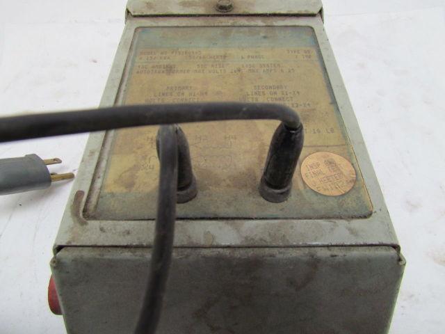 GE General Electric 9T51B0405 24VDC Test Power Supply .15KVA 1PH Autotransformer