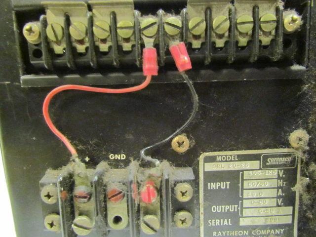 Sorensen SRL 20-25 DC Power Supply 105-125V In 0-20V 0-25A Output 19" Rackmount