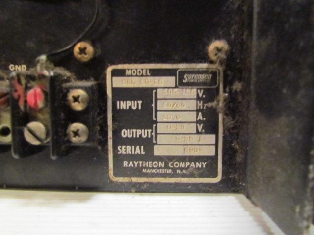 Sorensen SRL 20-25 DC Power Supply 105-125V In 0-20V 0-25A Output 19" Rackmount