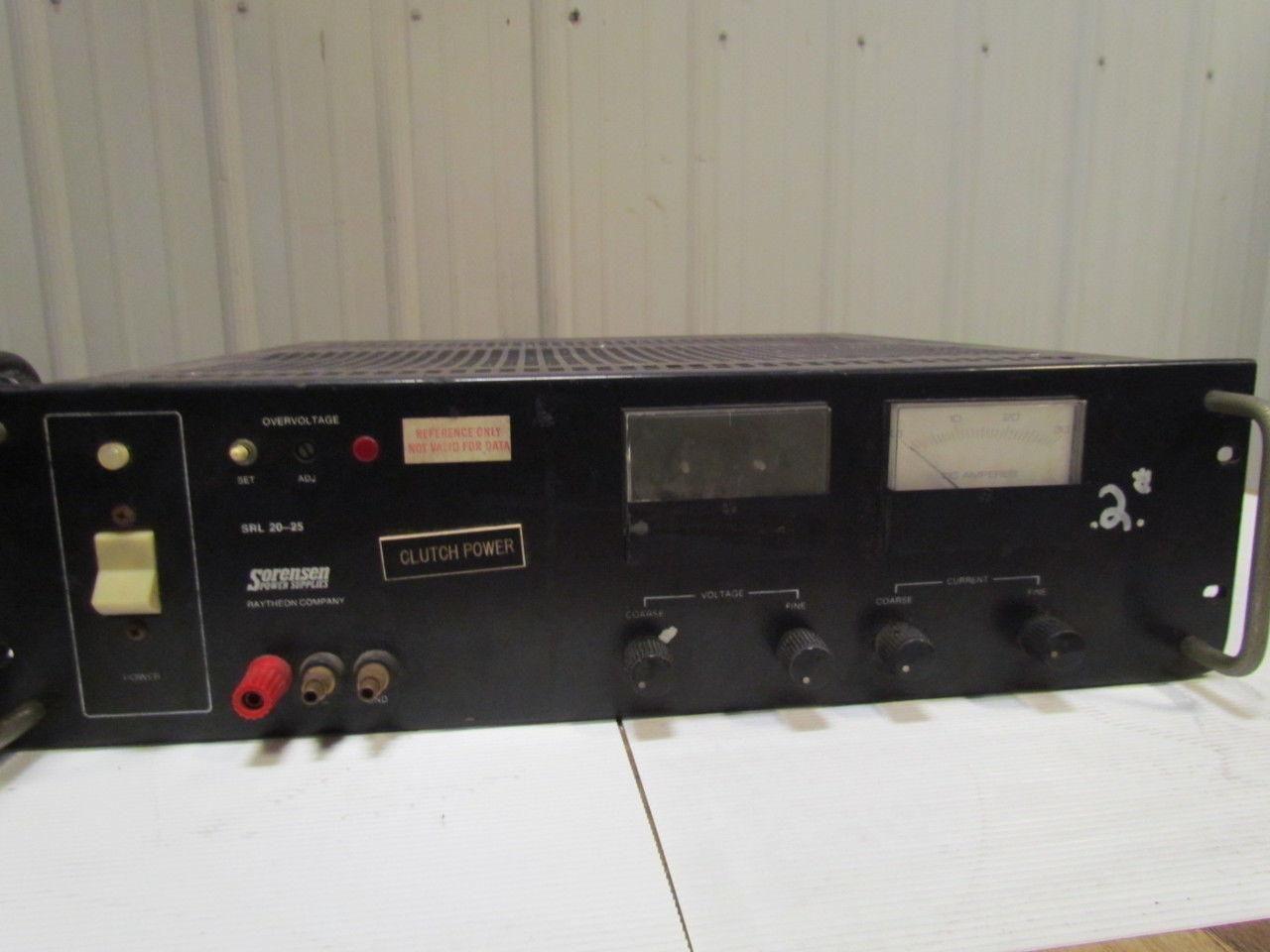 Sorensen SRL 20-25 DC Power Supply 105-125V In 0-20V 0-25A Output 19" Rackmount