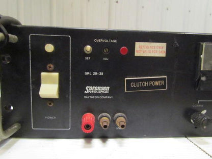 Sorensen SRL 20-25 DC Power Supply 105-125V In 0-20V 0-25A Output 19" Rackmount