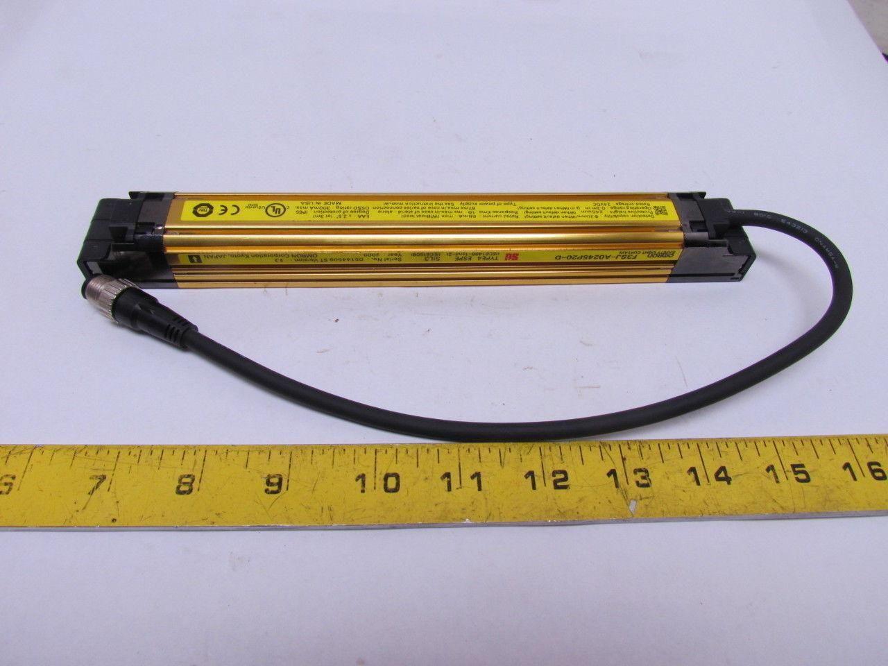 Omron STI F3SJ-A0245P20-D Safety Light Curtain Receiver Type 4 ESPE 24VDC