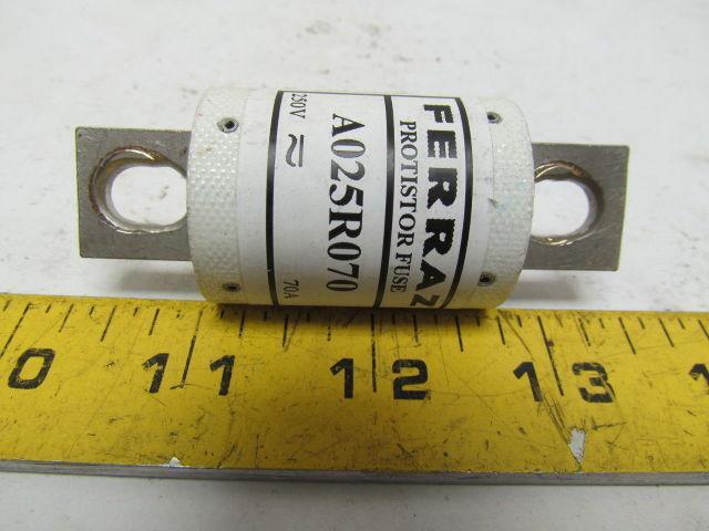 Ferraz A025R070 Protistor Fuse 70A 250V Lot of 6