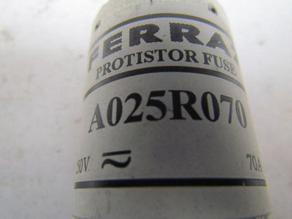 Ferraz A025R070 Protistor Fuse 70A 250V Lot of 6