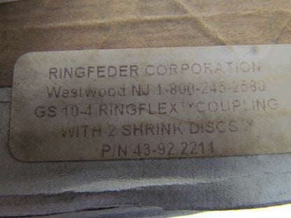 Ringfeder Corp. GS 10-4 Compression Fit Ring Flex Motor Coupling 24mm & 5/8"Bore