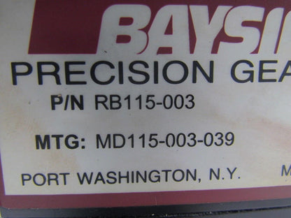 Bayside RB115-003 Right Angle Helical Percision Gearhead Speed Reducer 3:1 Ratio