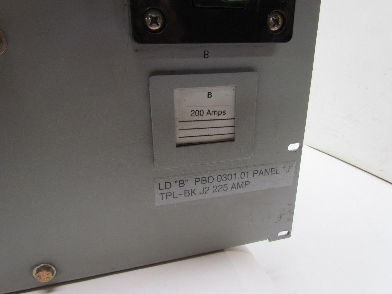 Peco II PBD 0301.01 TPL-BK Dual 200A Load Distribution Fuse Panel 320A Max 48VDC