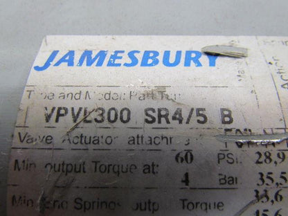 Jamesbury VPVL300-SR4/5-B Actuator w/PBM-1" Stainless Steel Valve 900 PSIG