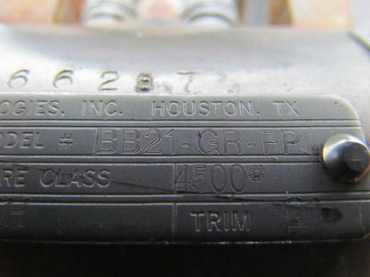 Valvtechnologies BB21-GR-FP Stainless Steel Size 1 Forged High Pressure Valve
