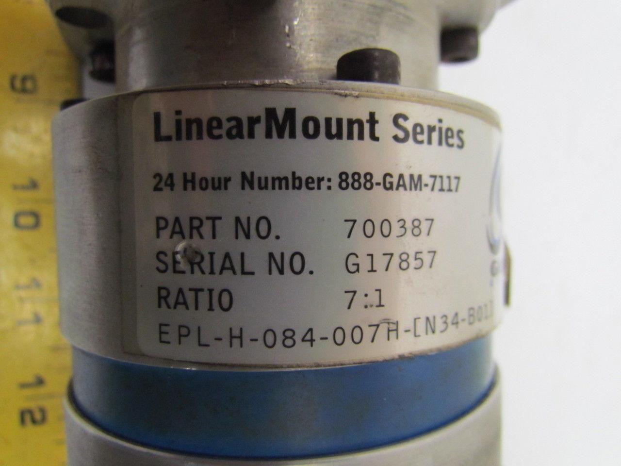 GAM GEAR EPL Series 7:1 Ratio Precision Gear Reducer Servo Planetary