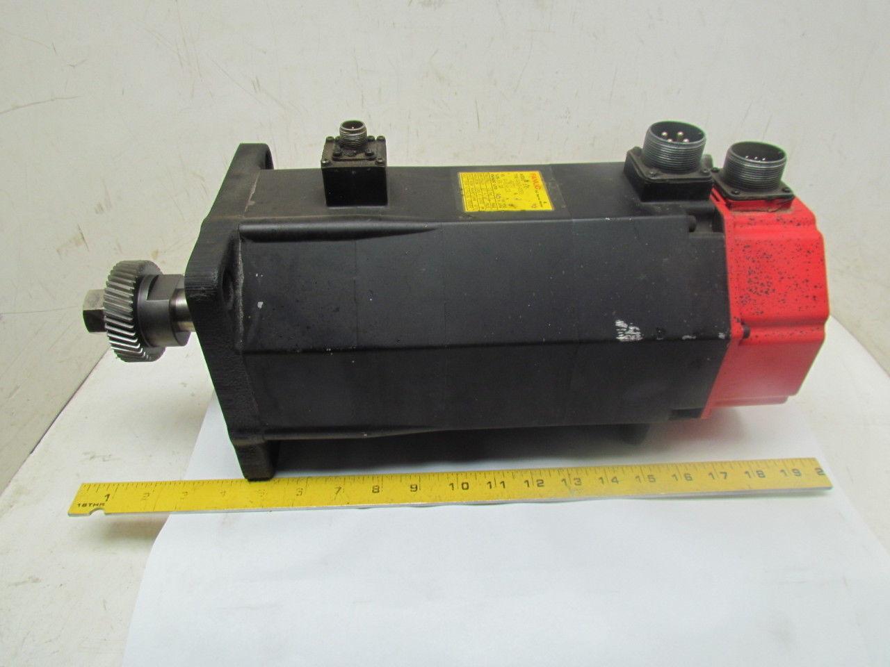 Fanuc A06B-0501-B751 AC Servo Motor 144V 3-Phase 8-Pole 2000 RPM