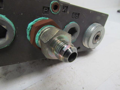 Numatics FlexiBlok 3-Block Manifold Assy 1/4" NPT Side/Bottom Ports w/End Caps