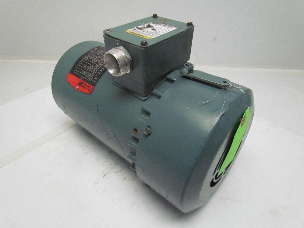 Reliance Electric P56H7311 3Ph Motor .33HP 1725RPM 208-230/460-480V 56C