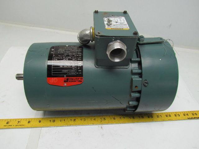 Reliance Electric P56H7311 3Ph Motor .33HP 1725RPM 208-230/460-480V 56C