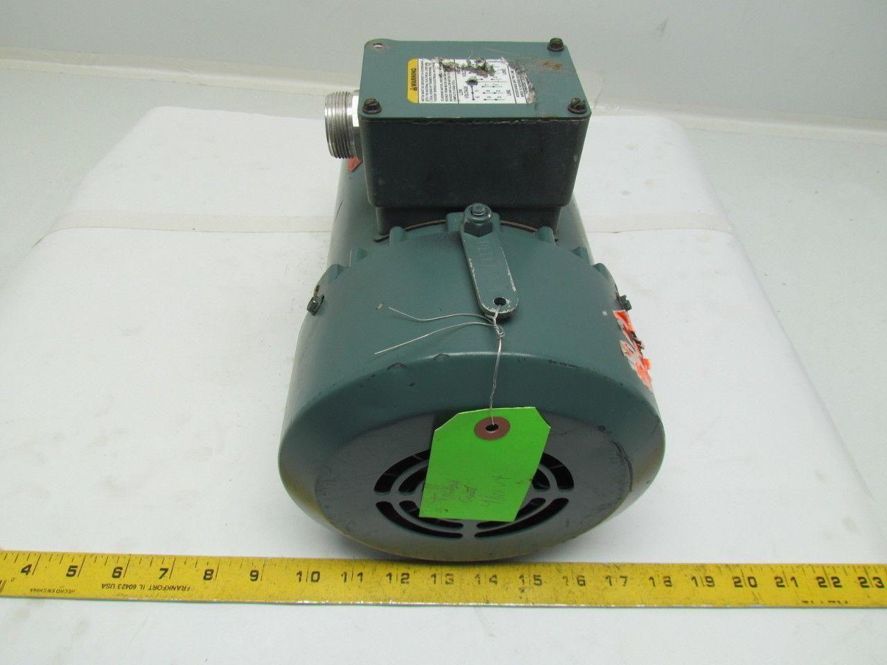 Reliance Electric P56H7311 3Ph Motor .33HP 1725RPM 208-230/460-480V 56C