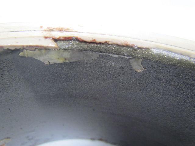 Caterpillar Smooth White Non-Marking Rubber Press-on Forklift Tire 14x5x10 NMHP