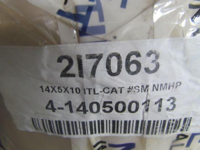 Caterpillar Smooth White Non-Marking Rubber Press-on Forklift Tire 14x5x10 NMHP