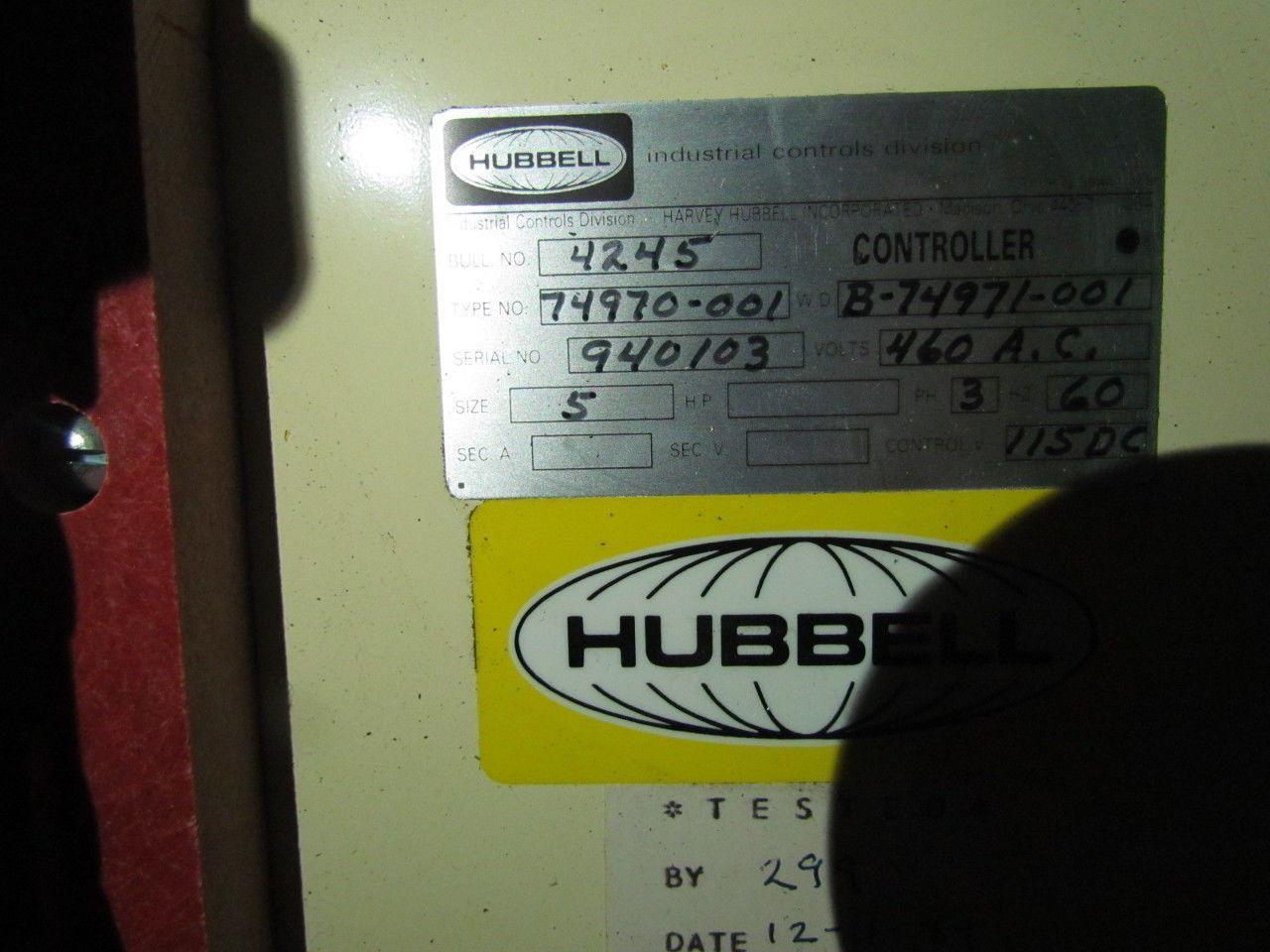 Hubbell B-74971-001 Euclid Manual-Magnetic Disconnect Switch Type 4245 Sz 5 300A