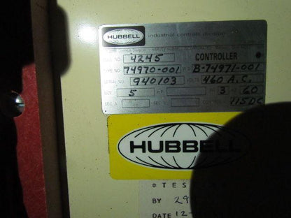 Hubbell B-74971-001 Euclid Manual-Magnetic Disconnect Switch Type 4245 Sz 5 300A