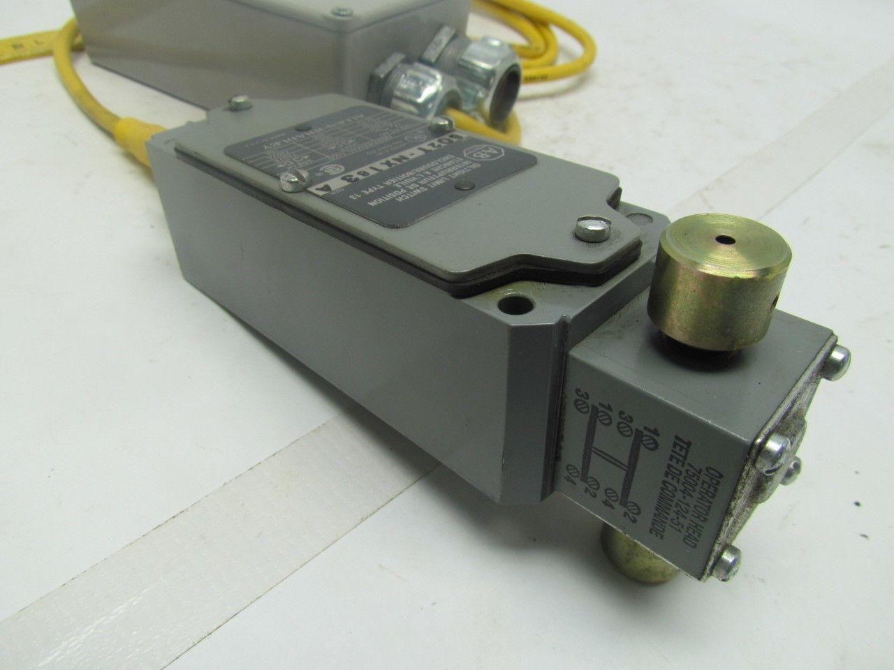 Allen-Bradley 802T-NX183 Oil Tight Limit Switch w/6' Cable & 13 Terminal Box