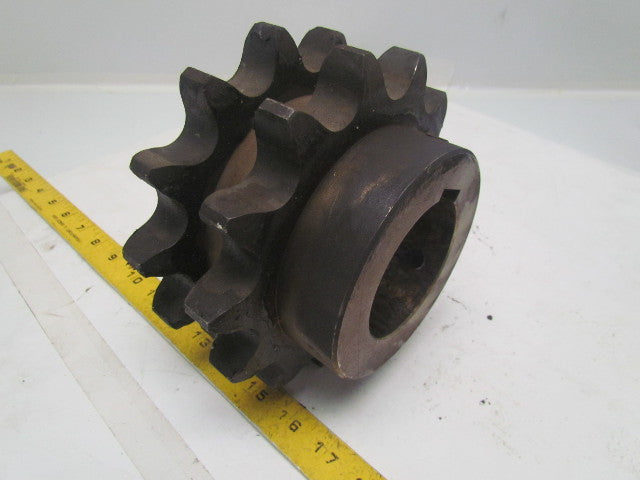 KANA 120-2B 13 Double Strand Sprocket 1.5" Pitch 13 Tooth 70mm Bore w/Key