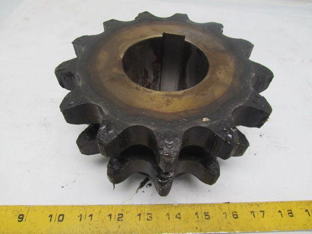 KANA 120-2B 13 Double Strand Sprocket 1.5" Pitch 13 Tooth 70mm Bore w/Key