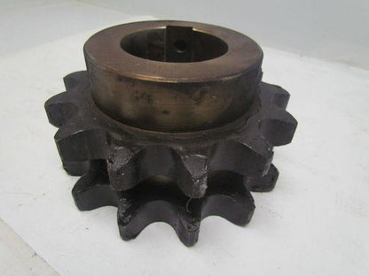 KANA 120-2B 13 Double Strand Sprocket 1.5" Pitch 13 Tooth 70mm Bore w/Key